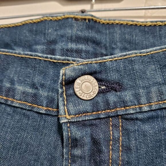 Preowned mens Sz 38×32 levis 514 Straight fit denim jeans blue - Picture 6 of 13